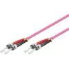 GoodConnections OM4 ST naar ST multimode duplex glasvezel-patchkabel, 7,5 m, LSZH, violet LW-8075ST4