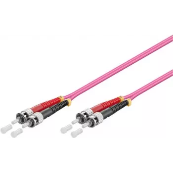 GoodConnections OM4 ST naar ST multimode duplex glasvezel-patchkabel, 7,5 m, LSZH, violet LW-8075ST4