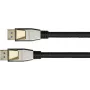 GoodConnections PREMIUM DisplayPort 2.0 kabel, 54 Gbit/s, UHBR 13.5, 4K @240Hz / 8K @60Hz, volledig metalen stekker, koper (DP20-PY020)