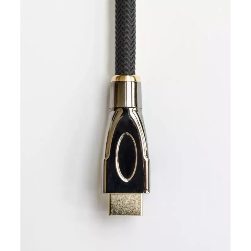 GoodConnections PYTHON Series high-speed HDMI-kabel met Ethernet, 4K UHD 60Hz, 18Gbps, verguld, nylon gevlochten, 3m, zwart (GC-M0018)