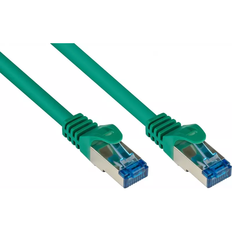 GoodConnections RNS® Cat. 6A S/FTP halogeenvrije patchkabel met trekontlasting, 3 m, groen