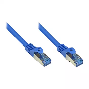 GoodConnections RNS® Cat. 6A S/FTP patchkabel met trekontlasting, halogeenvrij, 500 MHz, blauw, 20 m