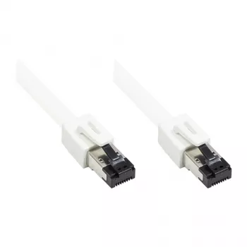GoodConnections RNS® Cat.8.1 S/FTP patchkabel, PiMF, LSZH, 2000MHz, 40Gbit/s, wit, 0,5m