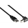 GoodConnections USB 2.0-kabel A naar B haaks 3m zwart 2510-3W
