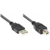 GoodConnections USB 2.0 kabel A naar B stekker, 3m, zwart 2510-3OFS