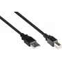 GoodConnections USB 2.0 kabel A naar B stekker, 3m, zwart 2510-3OFS