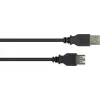 GoodConnections USB 2.0 verlengkabel A-stekker naar A-bus, 0,6 m, zwart