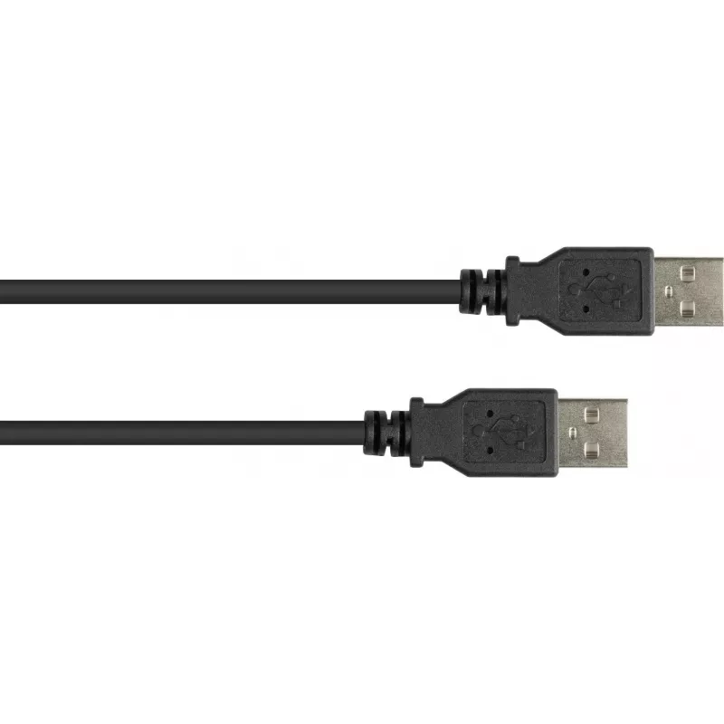 GoodConnections USB 2.0 Type-A stekker naar Type-A stekker kabel, 3m, zwart 2212-AA3S