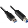 GoodConnections USB 3.0 kabel A naar B zwart 5 m