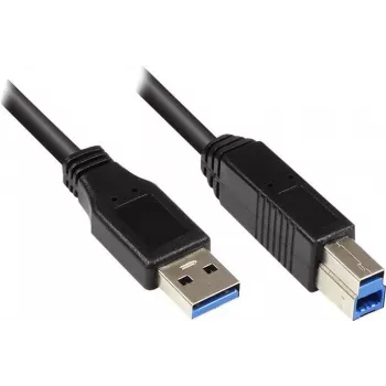 GoodConnections USB 3.0 kabel A naar B zwart 5 m