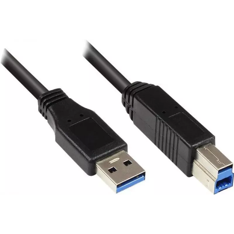 GoodConnections USB 3.0 kabel A naar B zwart 5 m