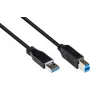 GoodConnections USB 3.0 kabel A naar B zwart 5 m