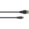 GoodConnections USB-OTG adapterkabel, Micro-USB Type-B stekker naar USB Type-A bus, USB 2.0, 0,1 m, zwart