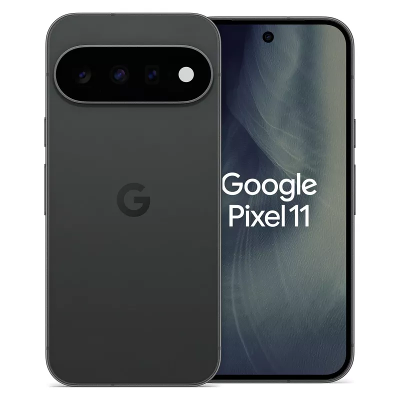 Google Pixel 11 5G smartphone, 6.3 inch OLED 120Hz, 12GB RAM, 512GB, Obsidian, dual-sim (UK/EU)