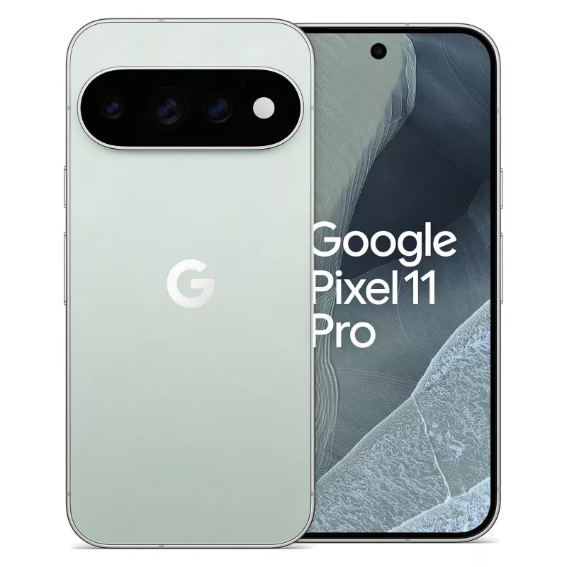 Google Pixel 11 Pro 5G smartphone, 12GB RAM, 256GB opslag, 6,3 inch OLED, 120Hz, Dual-SIM, nevel