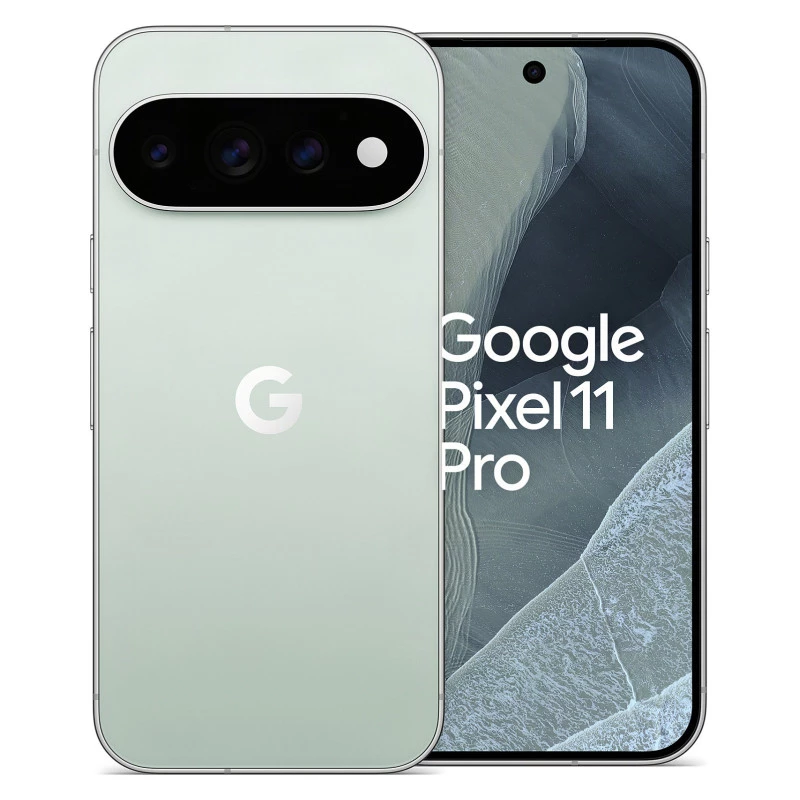 Google Pixel 11 Pro 5G smartphone, 12GB RAM, 256GB opslag, 6,3 inch OLED, 120Hz, Dual-SIM, nevel