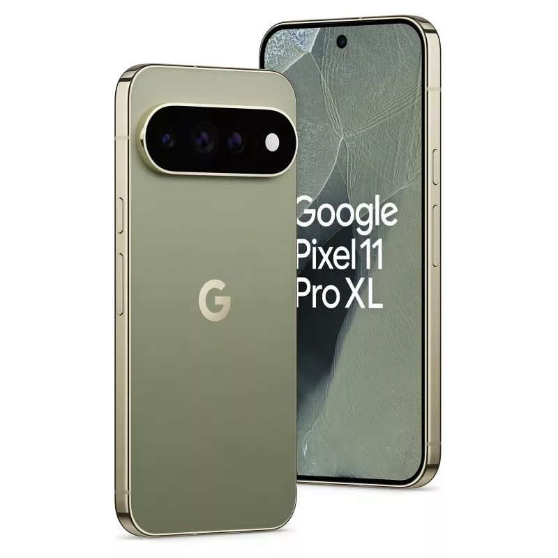 Google Pixel 11 Pro XL 5G smartphone, 12GB RAM, 256GB, olijf, Dual SIM, 6,8 inch OLED 120Hz