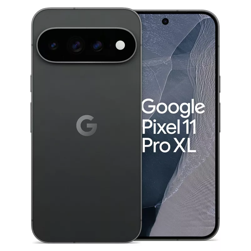 Google Pixel 11 Pro XL 5G smartphone, 12GB RAM, 256GB opslag, Obsidian, dual-sim, 6,8 inch OLED 120Hz display, Android 16