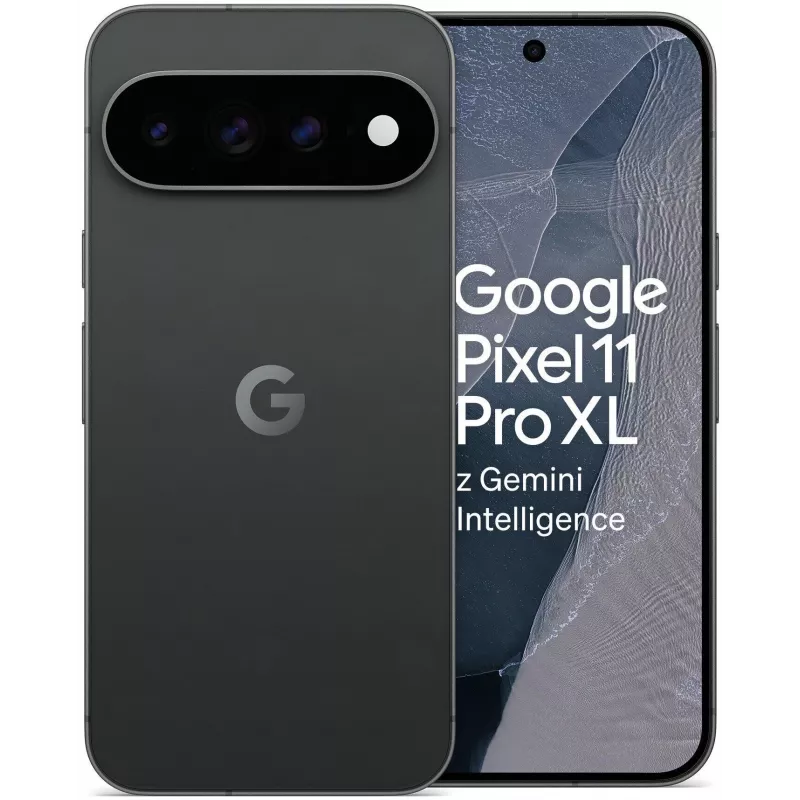Google Pixel 11 Pro XL 5G smartphone, 12GB RAM, 256GB opslag, Obsidian, dual-sim, 6,8 inch OLED 120Hz display, Android 16