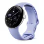 Google Pixel Watch 4 - 41 mm - Polished Silver aluminium - Iris Active Band - Wear OS-smartwatch