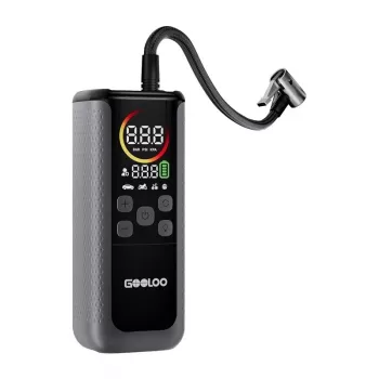 GOOLOO GT160 Dubbele Bandenpomp | 12V DC, 150 PSI, Digitale weergave, 70 L/min, Auto-Stop, LED-werklamp