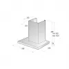 Gorenje WHT66236B wandafzuigkap zwart 650 m³/h