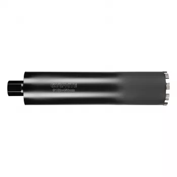 GRAPHITE diamantkernboor voor boorstandaard 58G540 102 mm x 450 mm, 9 segmenten, M22-schroefdraad