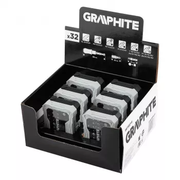 GRAPHITE Display Box 6 x 56T557 32-delige bitset met magneethouder