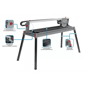 GRAPHITE TOP-59G891 Handmatige Tegelsnijder 600 mm met hardmetalen snijwiel