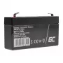 Green Cell AGM VRLA 6V 1.2Ah onderhoudsvrije batterij voor alarmsystemen, kassa's, speelgoed