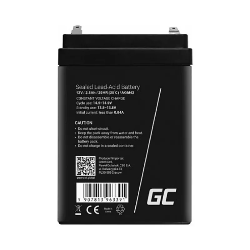 Green Cell AGM25 verzegelde loodaccu 75Ah 12V