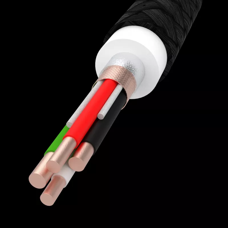 Green Cell GC PowerStream USB Type-C male naar Type-C male snellaadkabel 2m zwart