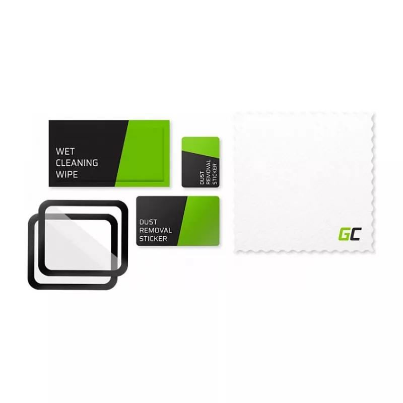 Green Cell GL88 2x GC Clarity displayscherm voor Apple Watch 42mm (temperglas, 9H, helder)