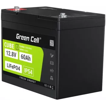 Green Cell LFPGC12V60AH UPS-batterij lithium-ijzerfosfaat (LiFePO4) 12,8 V 60 Ah