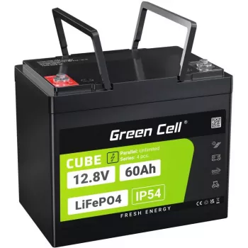 Green Cell LFPGC12V60AH UPS-batterij lithium-ijzerfosfaat (LiFePO4) 12,8 V 60 Ah