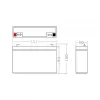 Green Cell vervangende accu AGM34 6V 14Ah AGM vlies-loodaccu