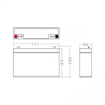 Green Cell vervangende accu AGM34 6V 14Ah AGM vlies-loodaccu