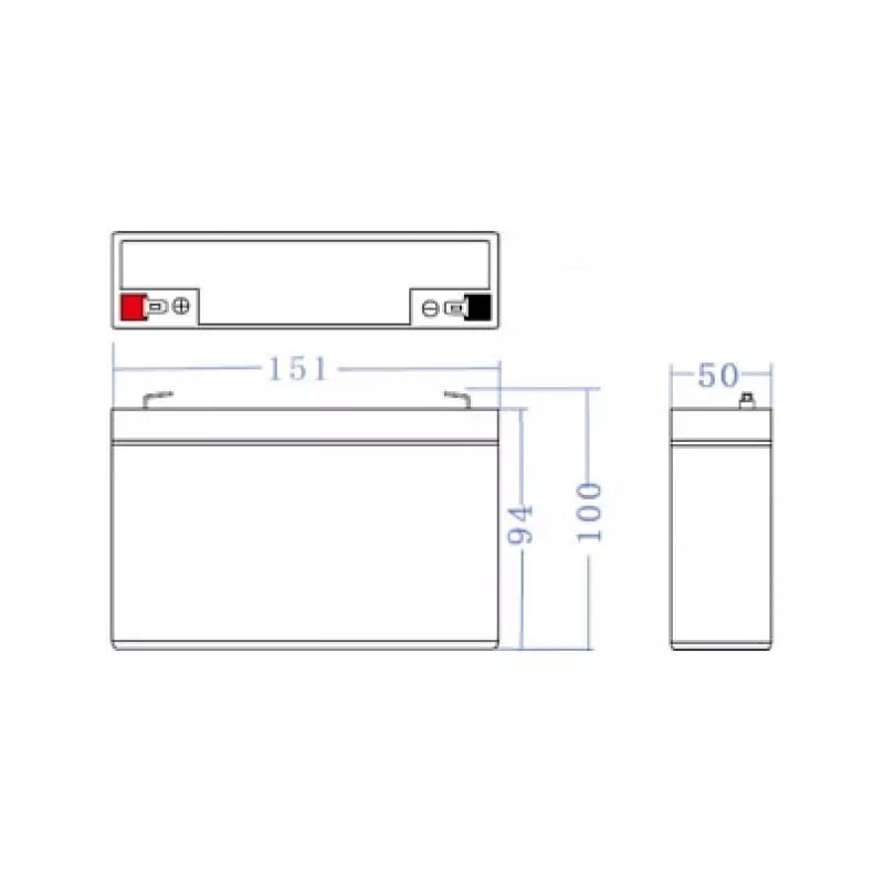 Green Cell vervangende accu AGM34 6V 14Ah AGM vlies-loodaccu