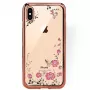 GreenGo Apple iPhone XS Max achtercase flower rose gold