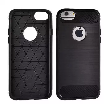 GreenGo Huawei Y7 2019 backcover carbon zwart