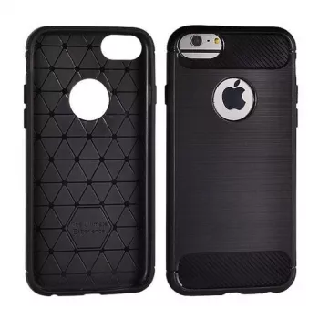 GreenGo Nokia 3.1 Achterkant Hoesje Carbon Black