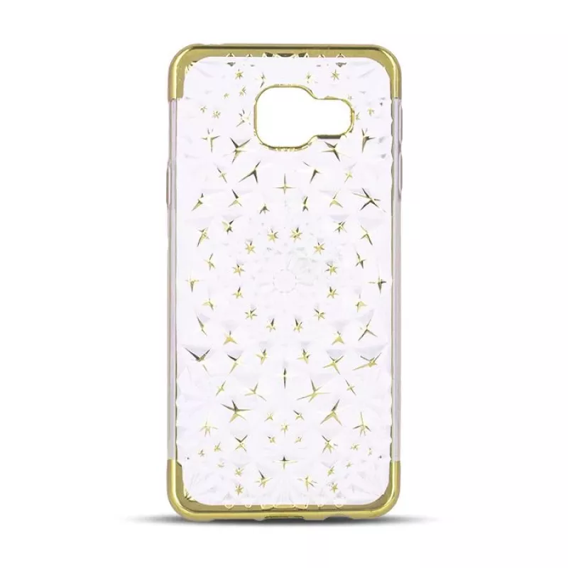 GreenGo Samsung Galaxy S7 Edge G935 TPU 3D Stars hoesje goud
