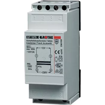 Grothe beltransformator 12 V/AC 1,5 A 14101