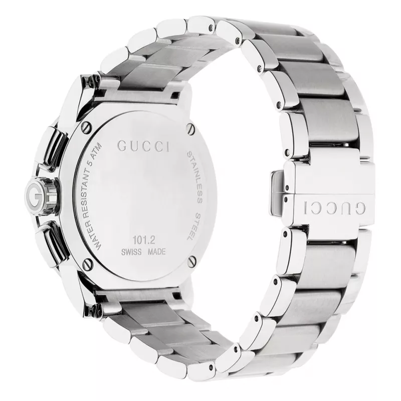 Gucci G-Chrono herenhorloge YA101204 44mm edelstahl zwarte wijzerplaat chronograaf datum
