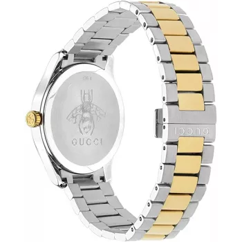 GUCCI G-Timeless heren quartz horloge YA1264075 38mm edelstaal zwarte wijzerplaat