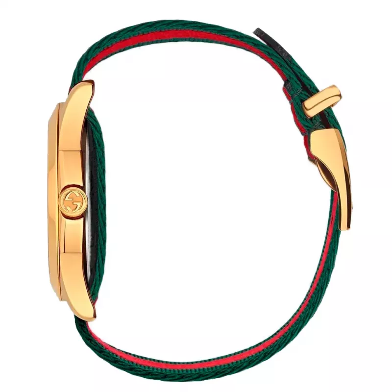GUCCI G-Timeless unisex horloge YA126487B 38mm edelstaal zilveren wijzerplaat