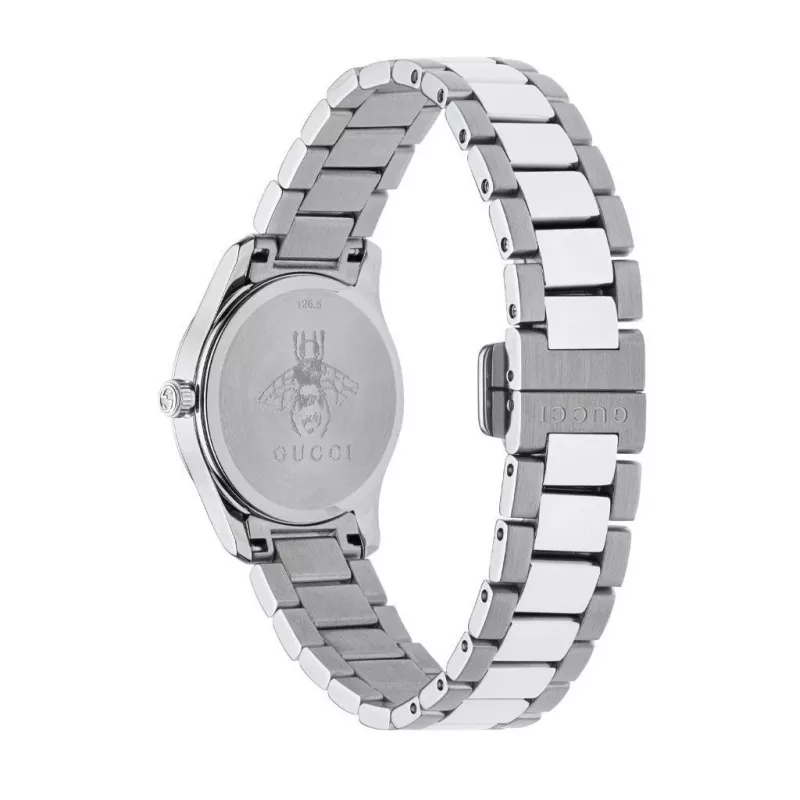 GUCCI G-Timeless dames quartz horloge YA126595 27mm RVS zilveren wijzerplaat