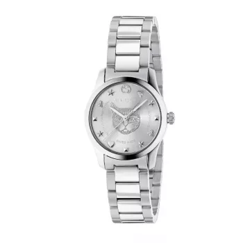 GUCCI G-Timeless dames quartz horloge YA126595 27mm RVS zilveren wijzerplaat