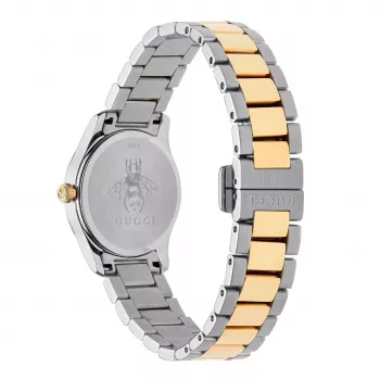 GUCCI G-Timeless dameshorloge YA126596 27mm edelstaal zilveren wijzerplaat