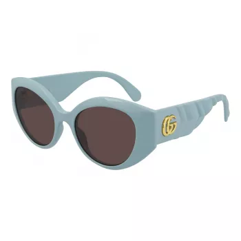 GUCCI GG0809S-004 Dames zonnebril - Zwart acetaat frame, grijze glazen, 51 mm